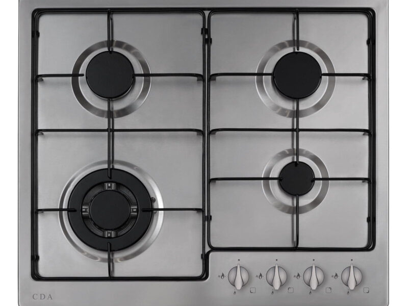 CDA HG6251SS 60cm Stainless Steel 4 Burner Gas Hob