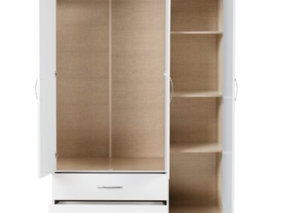 NVD 3 Door 2 Drawer Mirrored Wardrobe