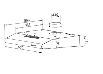 CDA CST62SS Traditional Cooker Hood