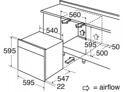 CDA SC621SS Built-In Single Oven 59L