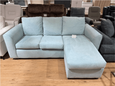 Cheryl Duck Egg Blue Corner Sofa (Clearance Line) Regular price