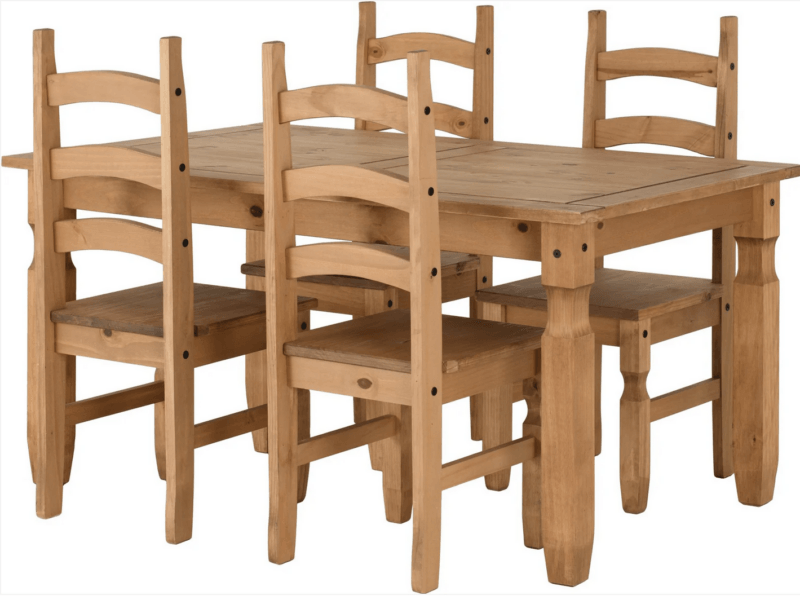 Corona Pine 5ft Dining Set Regular price