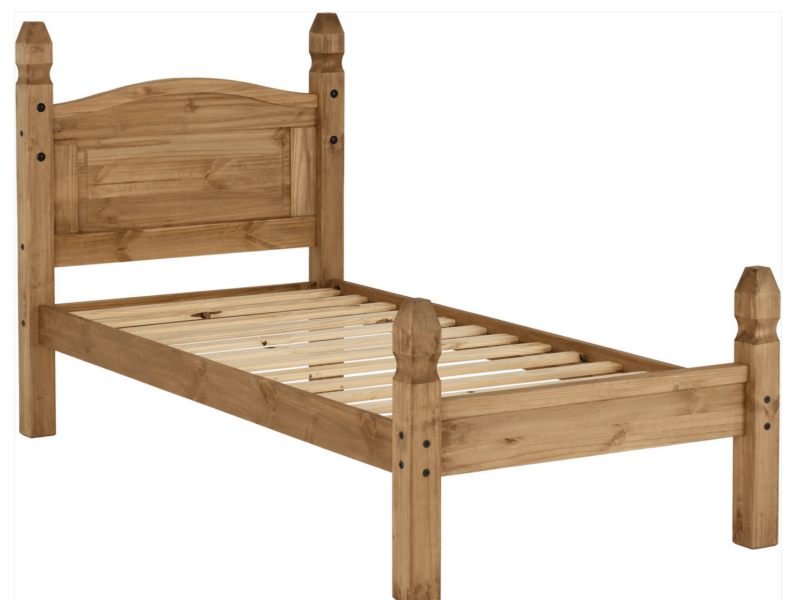 Corona Pine 3ft Single Bed - Low Foot End