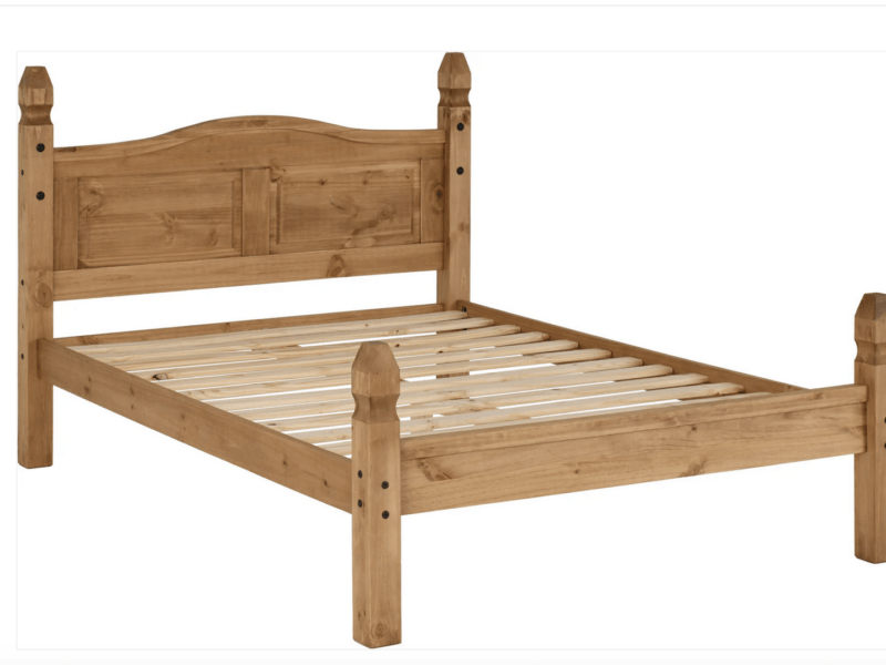 Corona Pine 4ft6" Double Bed - Low Foot End