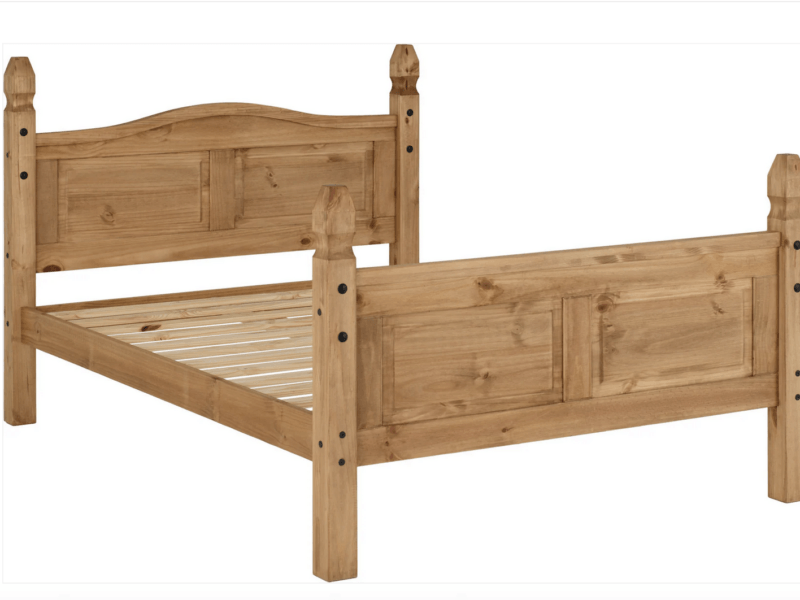 Corona Pine 3ft Single Bed - High Foot End