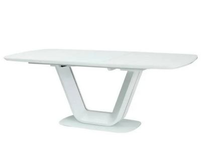 Large White Gloss Extendable Dining Table (Clearance Line)