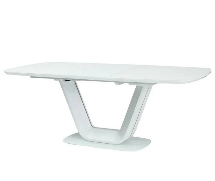 Large White Gloss Extendable Dining Table (Clearance Line)