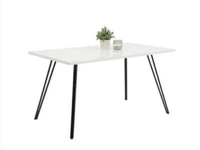 White Gloss Dining Table (Clearance Line)