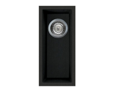 Reginox Quadra 50 1.0 Bowl Undermount Granite Kitchen Sink – Black