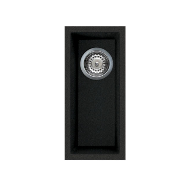 Reginox Quadra 50 1.0 Bowl Undermount Granite Kitchen Sink – Black