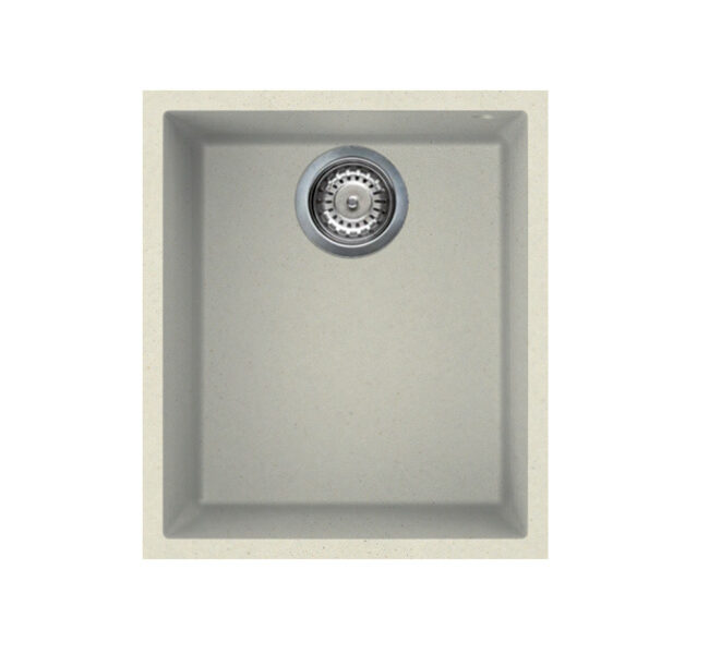 Reginox Quadra 100 1.0 Bowl Undermount Granite Kitchen Sink – Cream