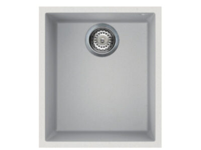 Reginox Quadra 100 1.0 Bowl Undermount Granite Kitchen Sink – White