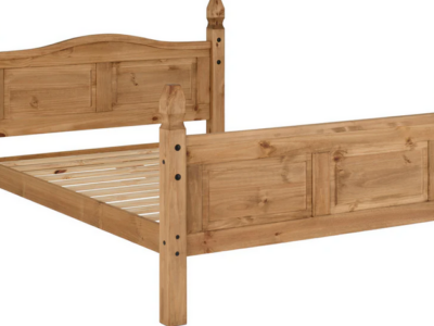 Corona Pine 4ft6" Double Bed - High Foot End Regular price