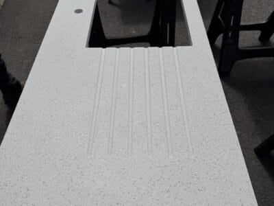 Minerva sink cut outs and pieces