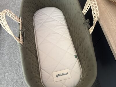 The Green Sheep Moses Basket